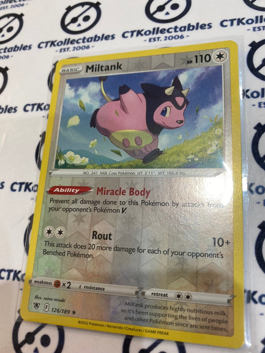 Miltank Reverse Holo Rare #126/189 2022 Sword & Shield Astral Radiance Pokemon Card