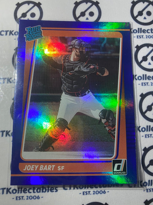 2021 Panini Donruss Baseball Joey Bart Rated Rookie Blue Foil #36 San Francisco
