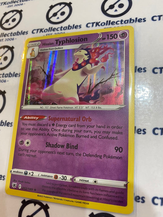 Hisuian Typhlosion Holo Rare #052/189 2022 Sword & Shield Astral Radiance Pokemon Card