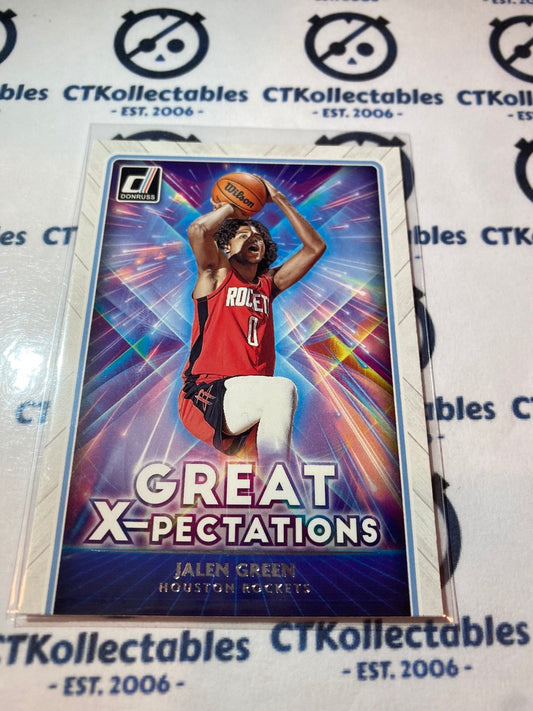 2021-22 NBA Donruss Jalen Green Great X-pectations #11 Rockets