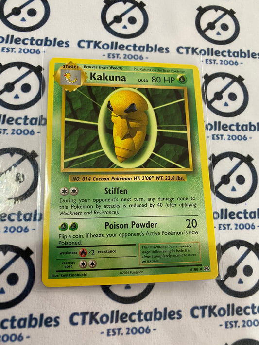 Kakuna #6/108 Base Pokémon Card XY EVOLUTIONS