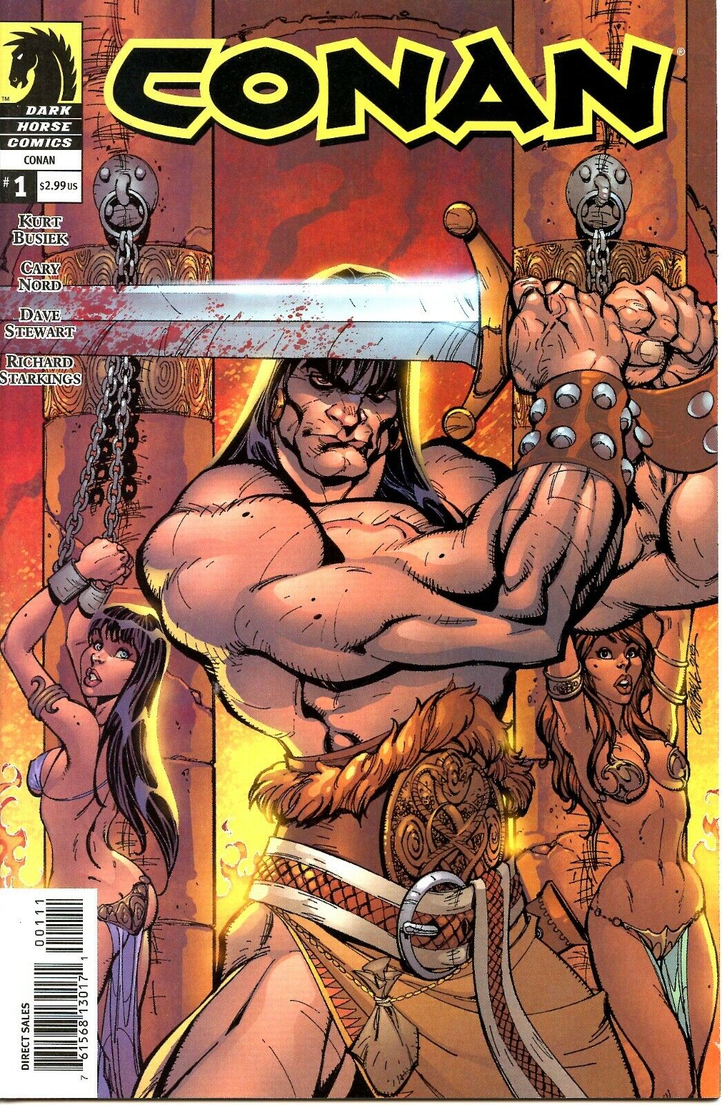 CONAN # 1 VARIANT  DARK HORSE  COMIC BOOK 2004