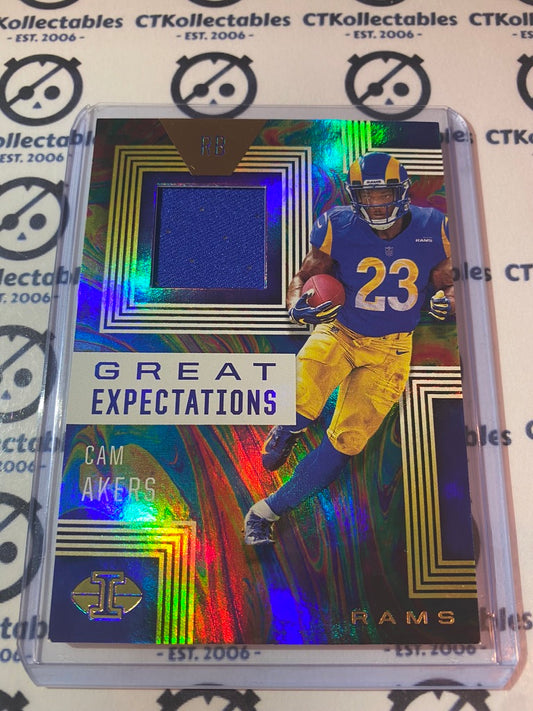 2020 Panini Illusions Cam Akers Great Expectations Rookie Jersey GE12