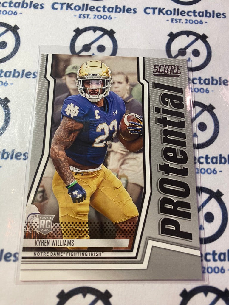 2022 NFL Panini Score Kyren Williams Potential P-KYW Rams