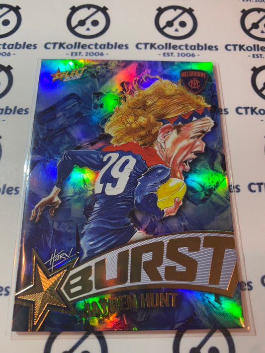 2022 AFL Footy Stars Starburst Ice - Jayden Hunt SBi41