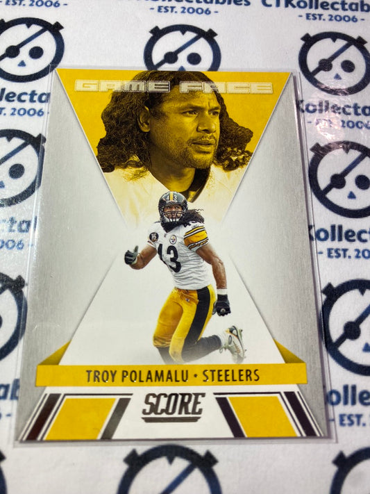 2021 NFL Panini Score Game Face Troy Polamalu #GF13 Steelers