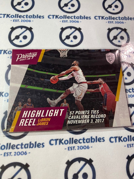 2017-18 Panini NBA Prestige Lebron James Highlight Reel #4 Cavaliers