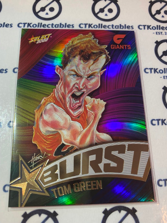 2022 AFL Footy Stars Starburst Paint - Tom Green SBP29