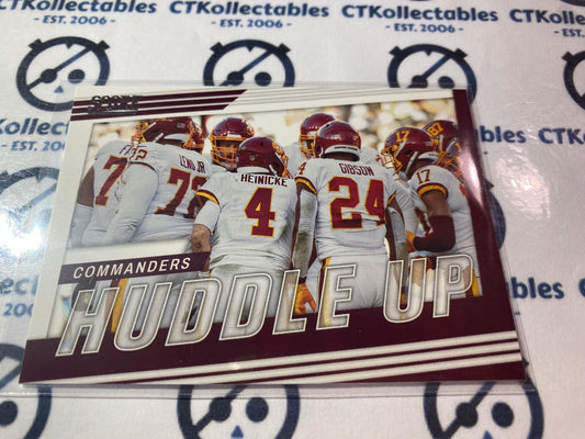 2022 NFL Panini Score Washington Commanders Huddle Up #HU-WAS