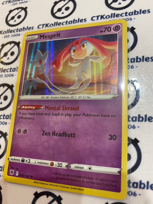 Mesprit Holo Rare #066/189 2022 Sword & Shield Astral Radiance Pokemon Card
