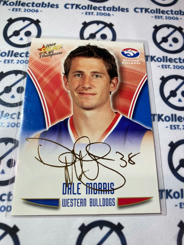 2009 AFL Champions Dale Morris Gold Foil Signature FS63 Bulldogs