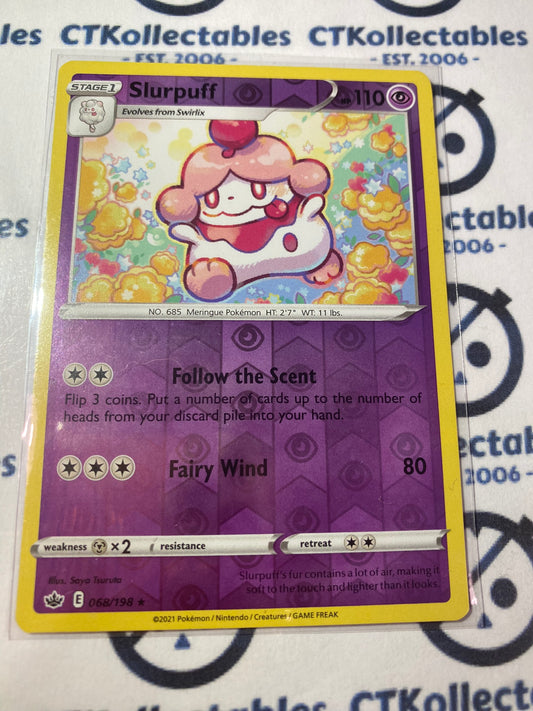 Slurpuff Reverse Holo #068/198 Pokémon Card Chilling Reign