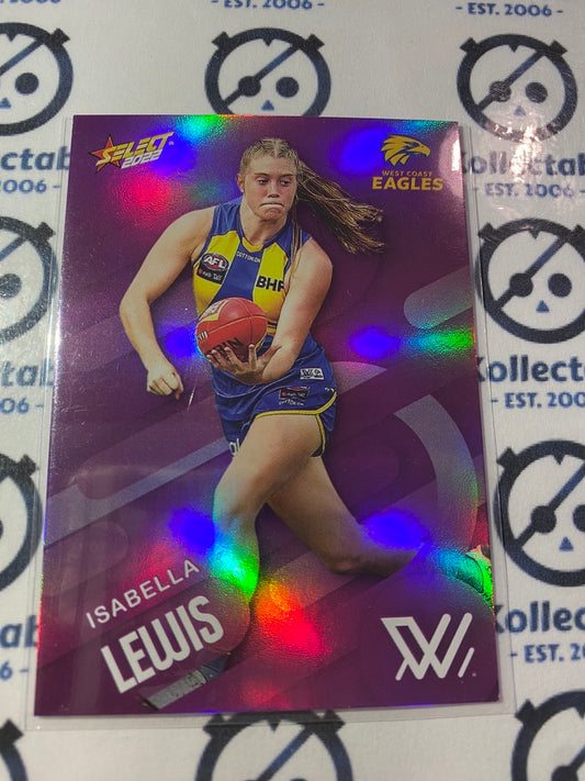 2022 AFL Footy Stars Purple Parallel - AFLW Isabella Lewis PP218