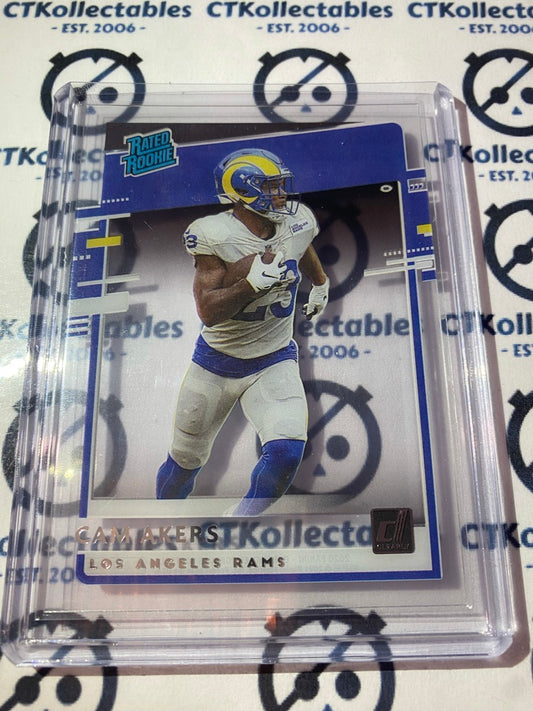 2020 NFL Chronicles Cam Akers Clearly Donruss Rated Rookie RR-CA
