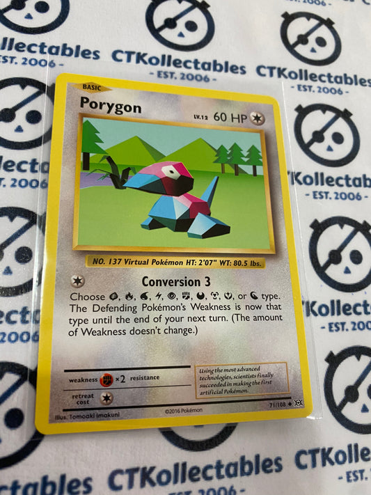 Porygon #71/108 Base Pokémon Card XY EVOLUTIONS