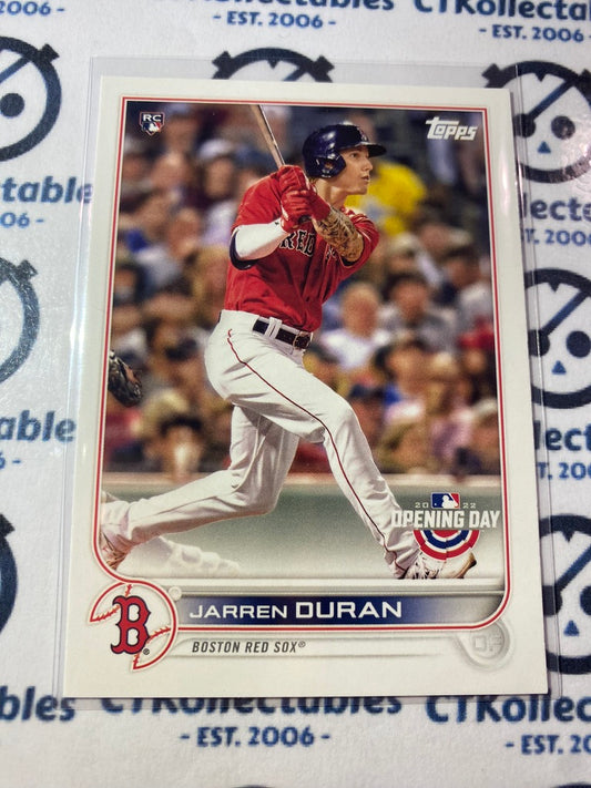 2022 Topps Opening Day Baseball Jarren Duran Rookie card RC #148 Red Sox