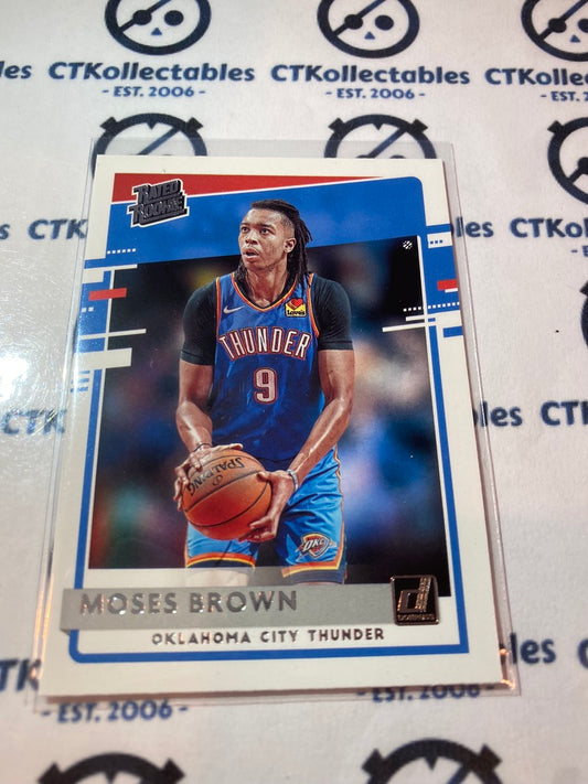 2021-22 NBA Donruss Moses Brown Rated Rookie #198 OKC