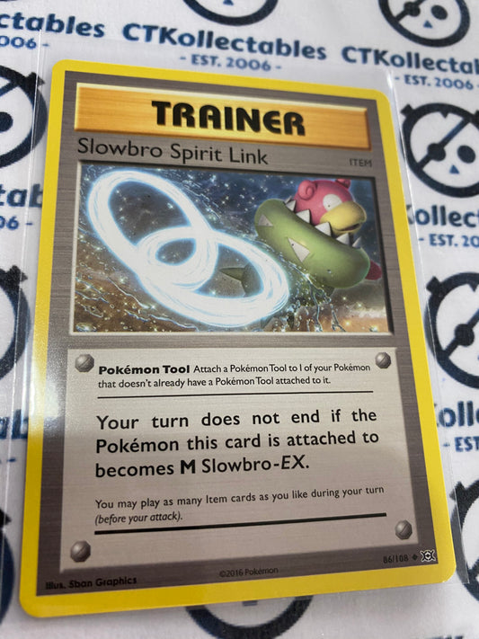 Slowbro Spirit link #86/108 Base Pokémon Card XY EVOLUTIONS