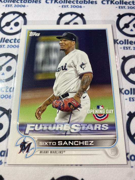 2022 Topps Opening Day Baseball Sixto Sanchez Future Stars #186 Marlins