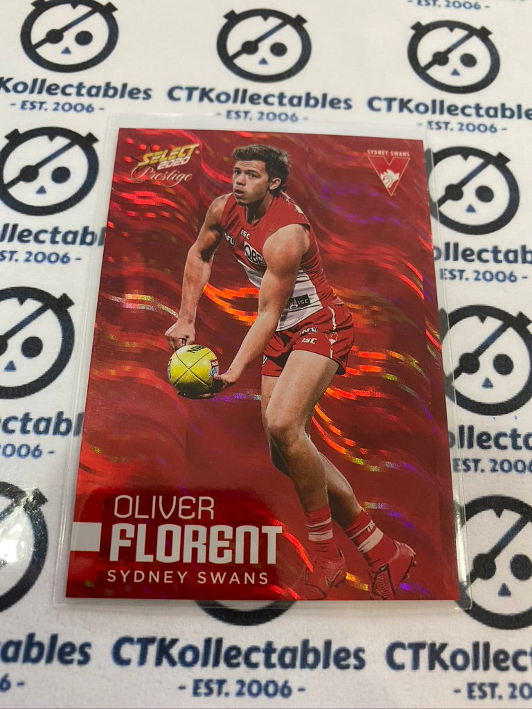 2020 AFL Prestige Red Parallel #168 Oliver Florent #074/170 Swans