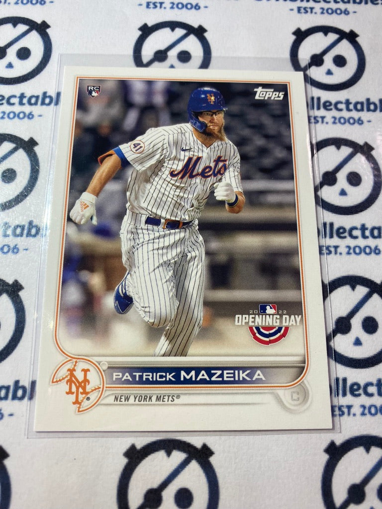 2022 Topps Opening Day Baseball Patrick Mazeika Rookie card RC #19 Mets