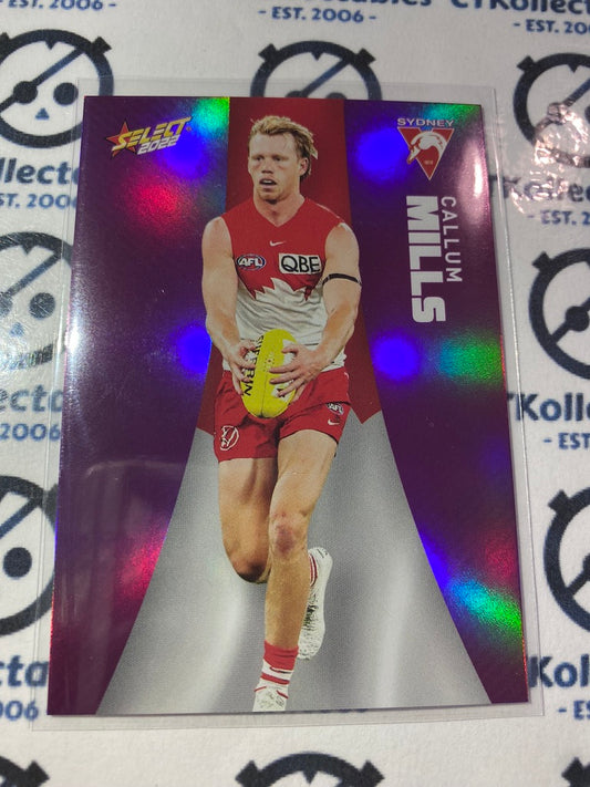 2022 AFL Footy Stars Purple Parallel - Callum Mills PP158