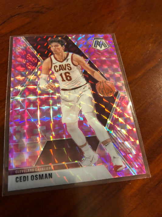 Cedi Osman Pink Mosaic Prizm #177 2019-20 NBA Mosaic