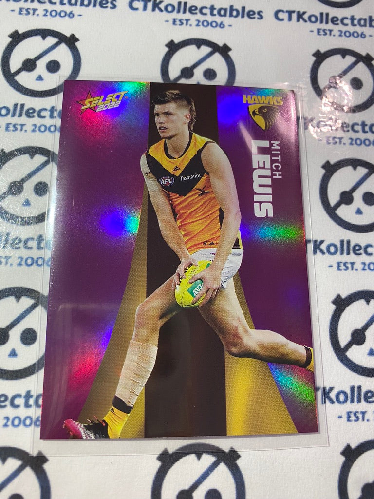 2022 AFL Footy Stars Purple Parallel - Mitch Lewis PP95