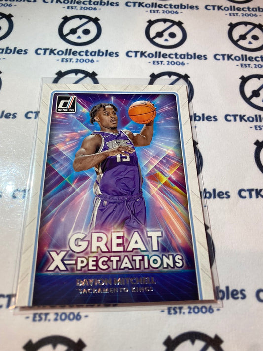 2021-22 NBA Donruss Davion Mitchell Great X-pectations #1 Kings