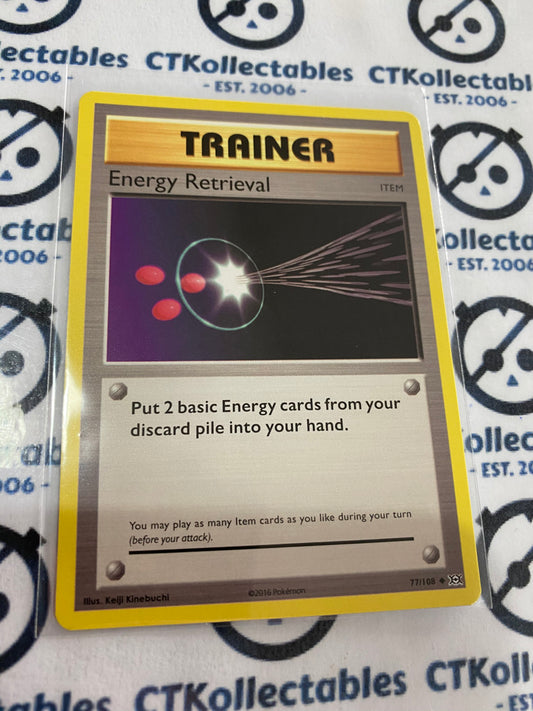 Energy Retrieval #77/108 Base Pokémon Card XY EVOLUTIONS