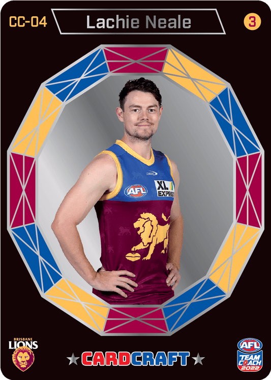 2022 AFL Teamcoach Card Craft Portrait - Lachie Neale CC-04