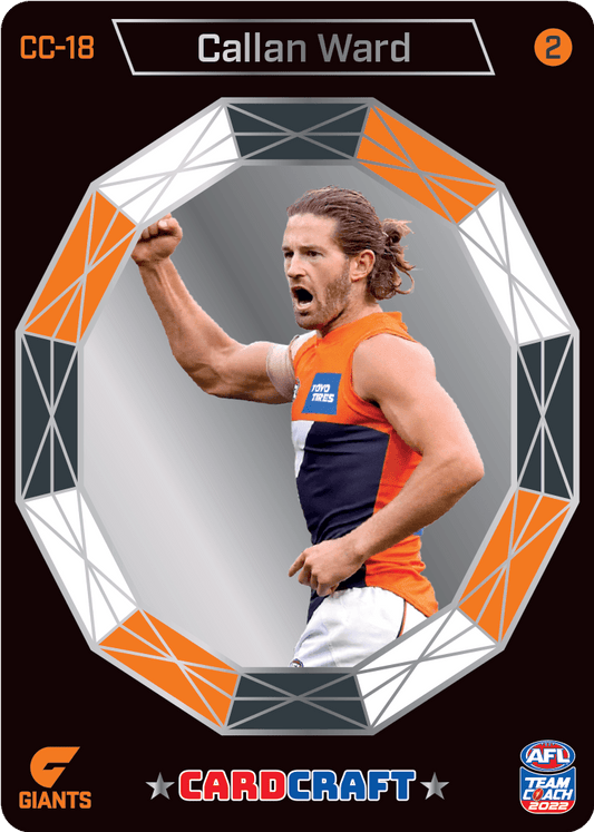 2022 AFL Teamcoach Card Craft Cheering - Calan Ward CC-18