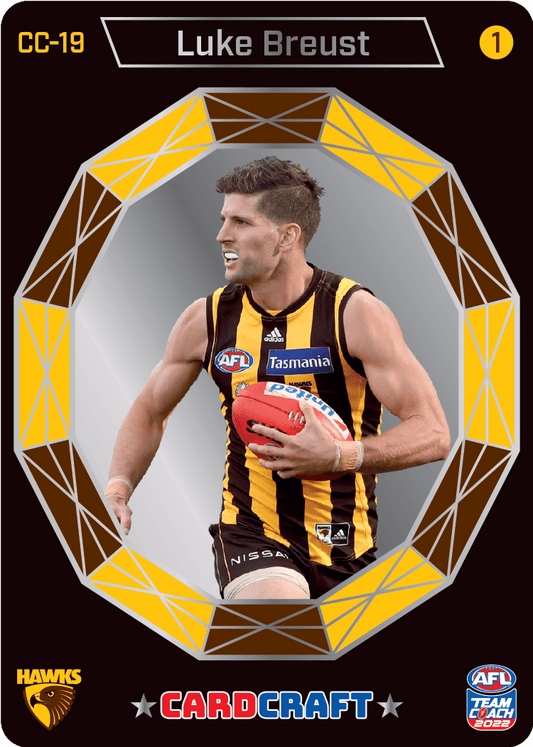 2022 AFL Teamcoach Card Craft Action - Luke Breust CC-19