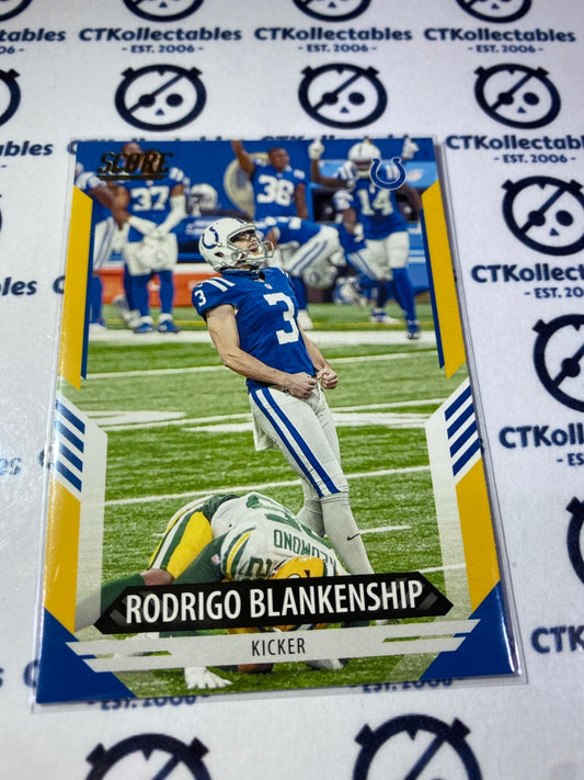 2021 NFL Score Gold Base Rodrigo Blankenship Bears #171