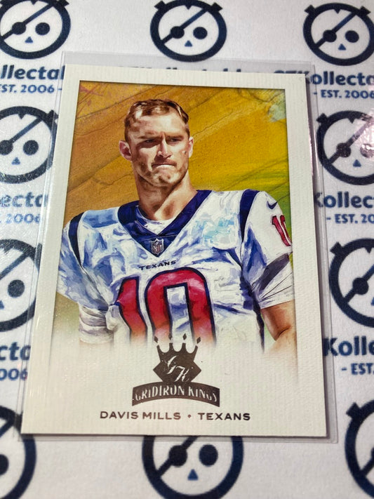 2021 NFL Chronicles Gridiron Kings David Mills Rookie Card #GK-8 Texans