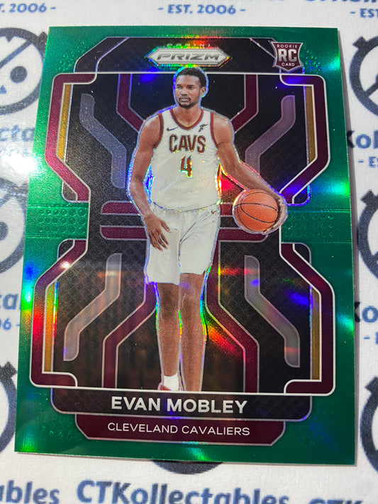 2021-22 NBA Prizm Evan Mobley Green Prizm rookie card RC #325 Cavs