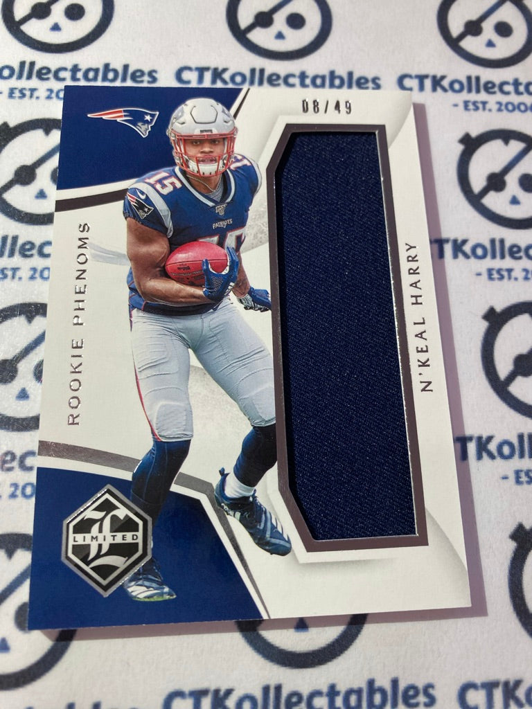 2019 NFL Limited N'keal Harry Rookie Phenoms Jersey #08/49 Patriots
