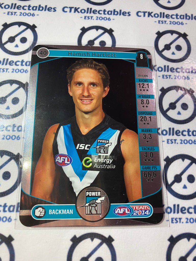 2014 AFL Teamcoach Silver Parallel #40 Hamish Hartlett Power