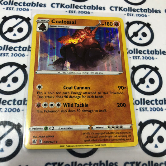 Coalossal #080/163 Holo Rare Pokémon Card Battle Styles