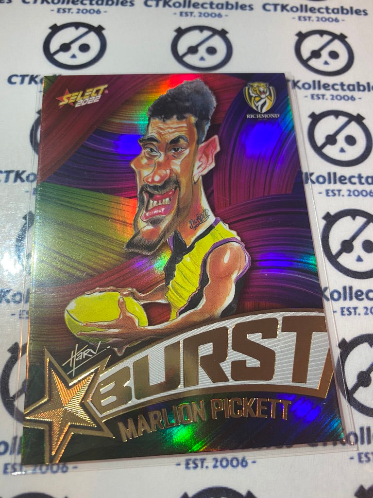 2022 AFL Footy Stars Starburst Paint - Marlon Pickett SBP55