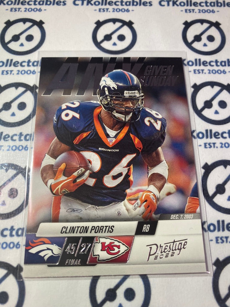 2022 NFL Panini Prestige Clinton Portis Any Given Sunday #16 Broncos