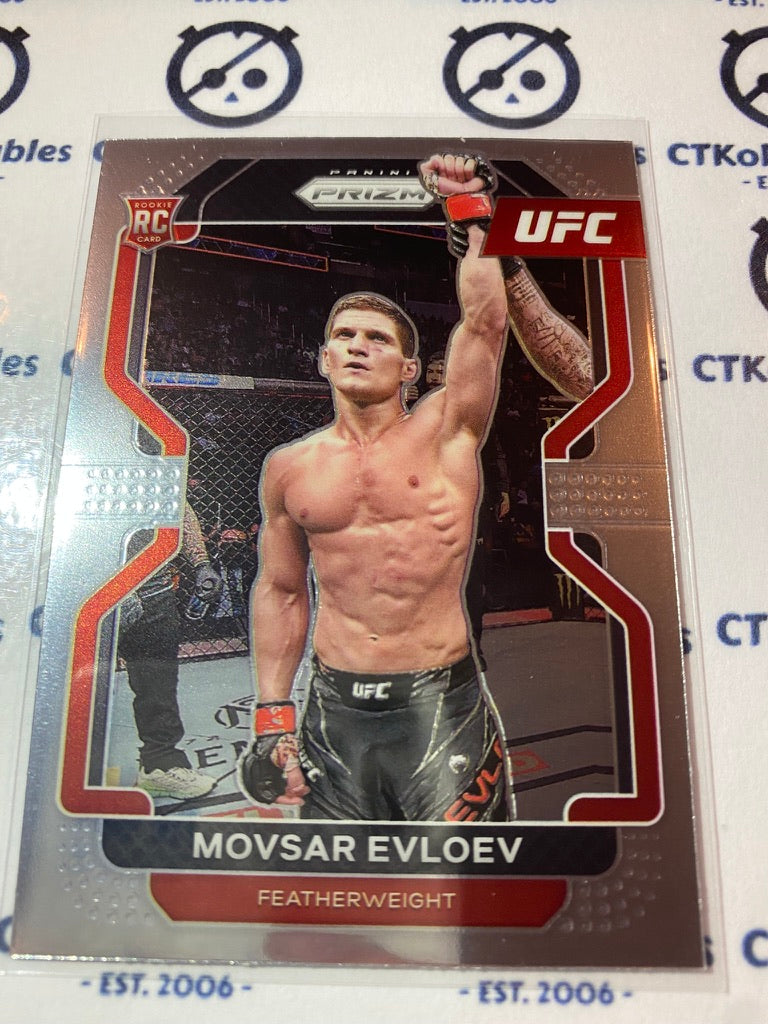 2022 UFC Panini Prizm Movsar Evloev RC rookie #130 Featherweight