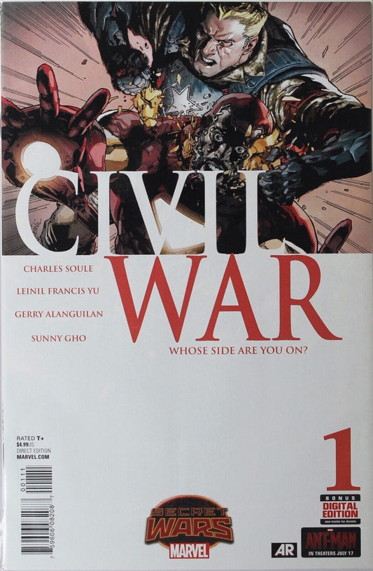 CIVIL WAR  # 1  MARVEL  COMIC BOOK 2015