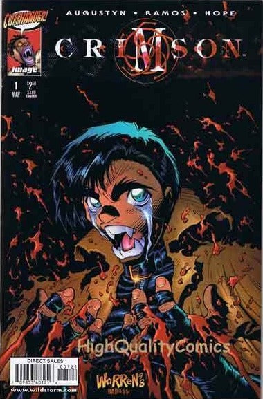 CRIMSON # 1  CLIFFHAGER / IMAGE COMIC BOOK  1998