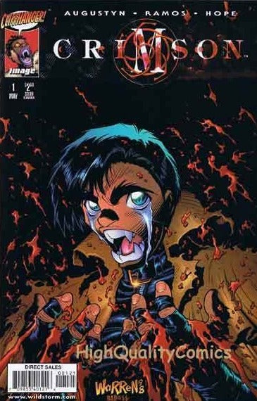 CRIMSON # 1  CLIFFHAGER / IMAGE COMIC BOOK  1998