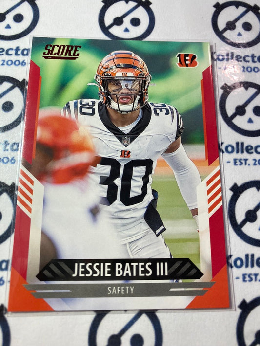 2021 NFL Panini Score Red Parallel Jessie Bates III Base #103 Bengals