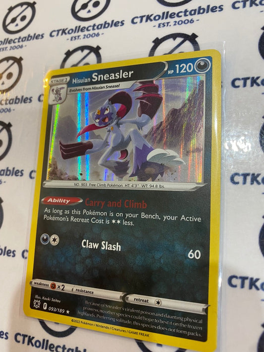 Hisuian Sneasler Holo Rare #093/189 2022 Sword & Shield Astral Radiance Pokemon Card