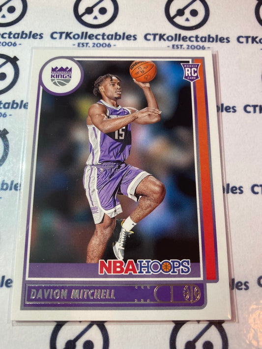 2021 Panini NBA HOOPS Rookie Card Davion Mitchell #228 Kings