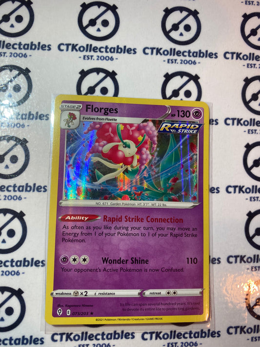 Florges Holo Rare #073/203 Ultra Rare Pokémon Card Evolving Skies