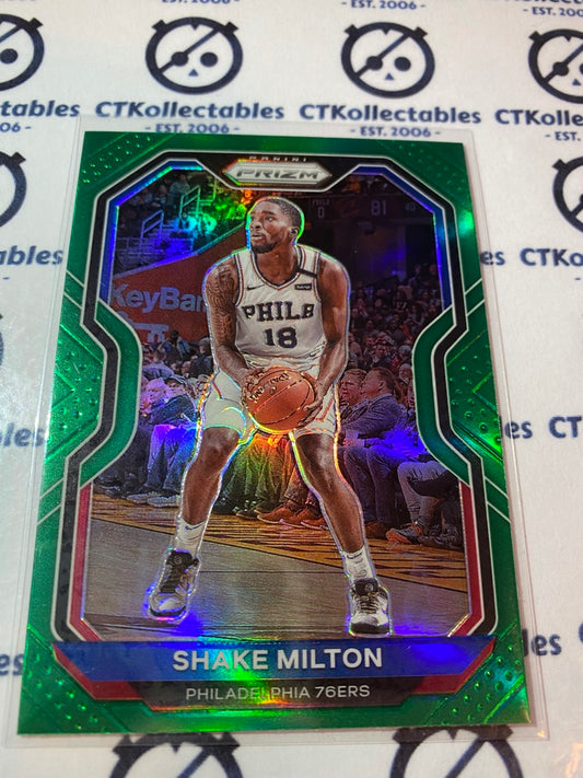 2020-21 Panini Nba Prizm Shake Milton Green Prizm #131 76ers